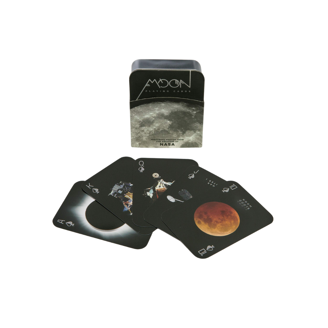 Moon playing cards