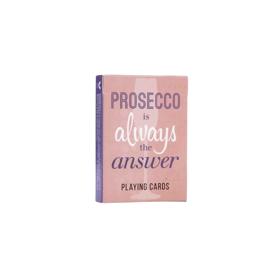 Prosecco playing cards
